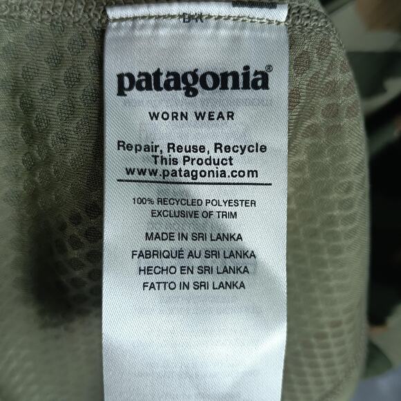 Patagonia Capilene Midweight Pullover Mens Medium Camo Quarter Zip Base Layer - Picture 8 of 11